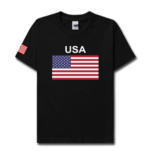 美国USA足球纯棉短袖T恤男女装国家队服运动篮球迷衫衣服设 无界