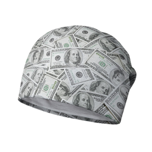 美元美金纸币各国货币金钱符号印花堆堆帽男女帽子包头帽设 无界