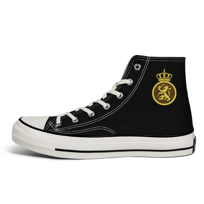 荷兰Netherlands陆军高帮帆布鞋男女鞋子板鞋夏新款军迷潮设 无界