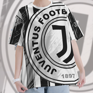 潮0015设 女装 无界 速干T恤男装 意甲尤文图斯足球运动主场周边大码