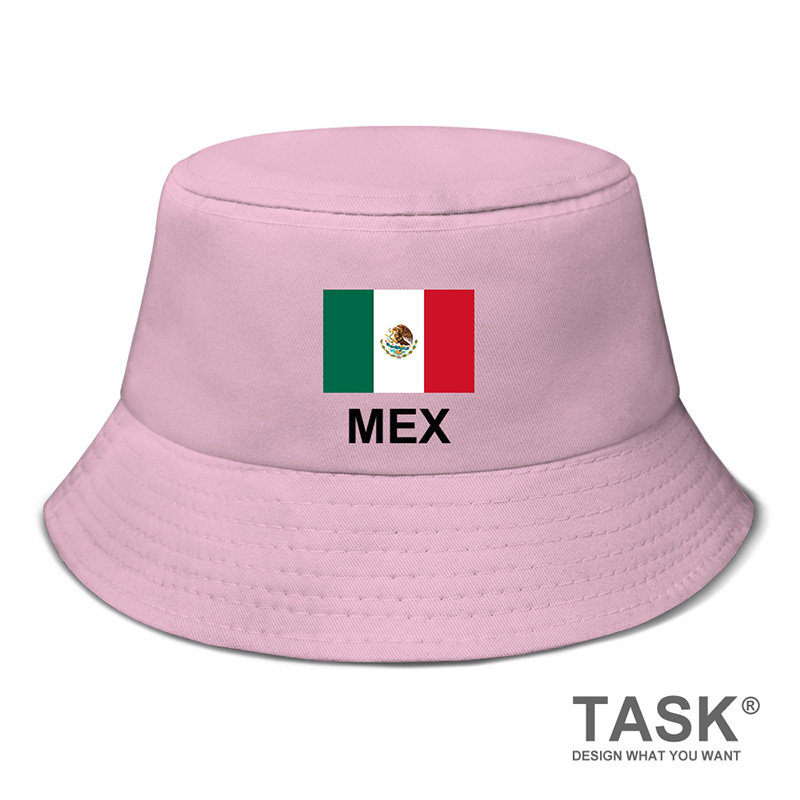 墨西哥mexico国家运动遮阳帽渔夫帽男女户外防晒帽钓鱼帽设 无界