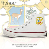 男女夏季 板鞋 军迷部队新款 秘鲁Peru海军高帮帆布鞋 透气潮设 无界