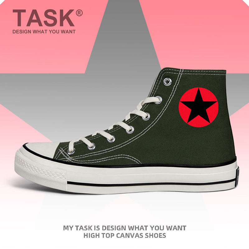 几内亚比绍guinebissau空军高帮帆布鞋男女保卫部队板鞋夏设 无界