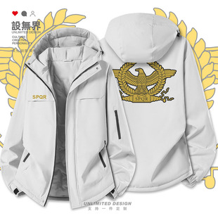 古罗马帝国共和国文明SPQR加厚棉服男女个性保暖棉袄外套设 无界