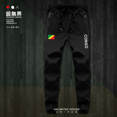 刚果Congo国家足球布运动潮长裤