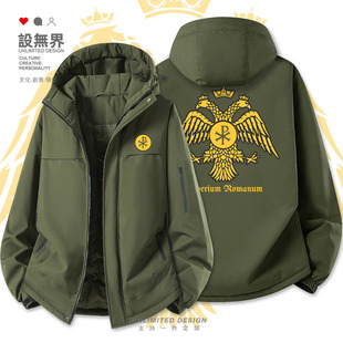 古罗马帝国拉布兰旗凯乐符号加厚棉服男女防寒棉衣外套冬设 无界