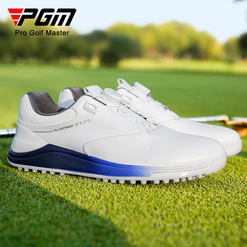 PGM 高尔夫球鞋男士防侧滑鞋钉旋钮鞋带运动鞋golf鞋子防水超纤