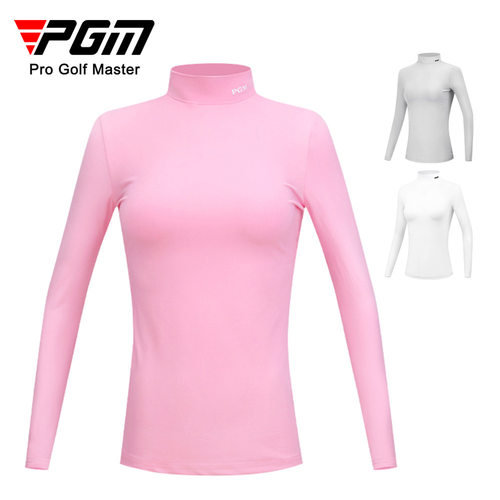 PGM高尔夫衣服春秋季弹性修身型打底衫高尔夫服装保暖长袖T恤