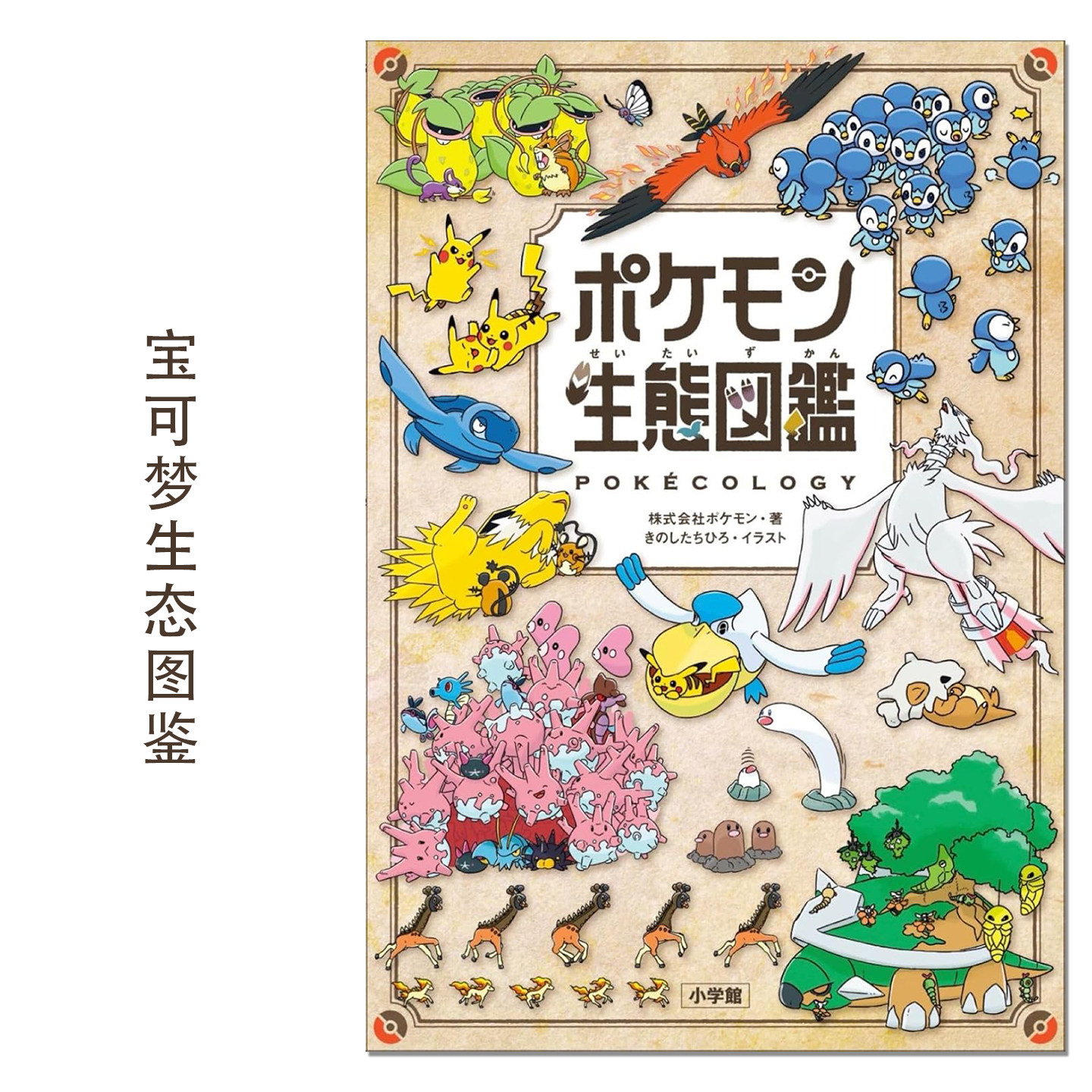 【现货】ポケモン生態図鑑 宝可梦生态图鉴 精灵宝可梦 口袋妖怪 分类解说书 Pok&eacute;cology 小学館