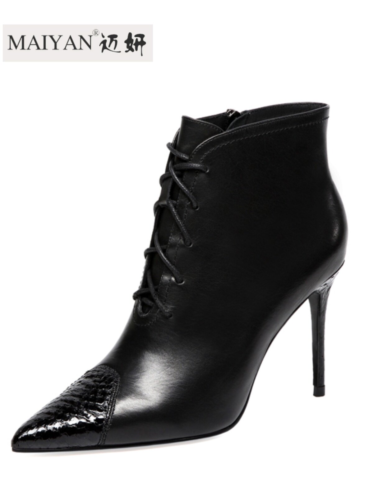 BROKEN YARD CLEARANCE MARTIN BOOTS VELVET LEATHER POINTED HEELS WOMENS AUTUMN AND WINTER STILETTO HEEL BOOTIES WOMENS 39 PLUS SIZE