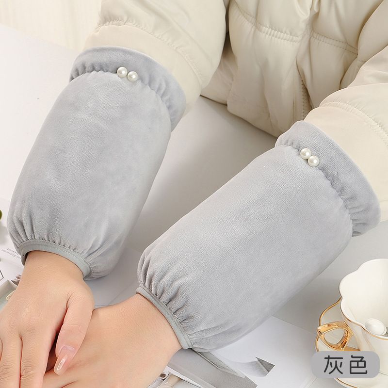 短款袖套防污女秋冬耐脏学生套袖成人可爱羽绒服护袖新品实用礼物