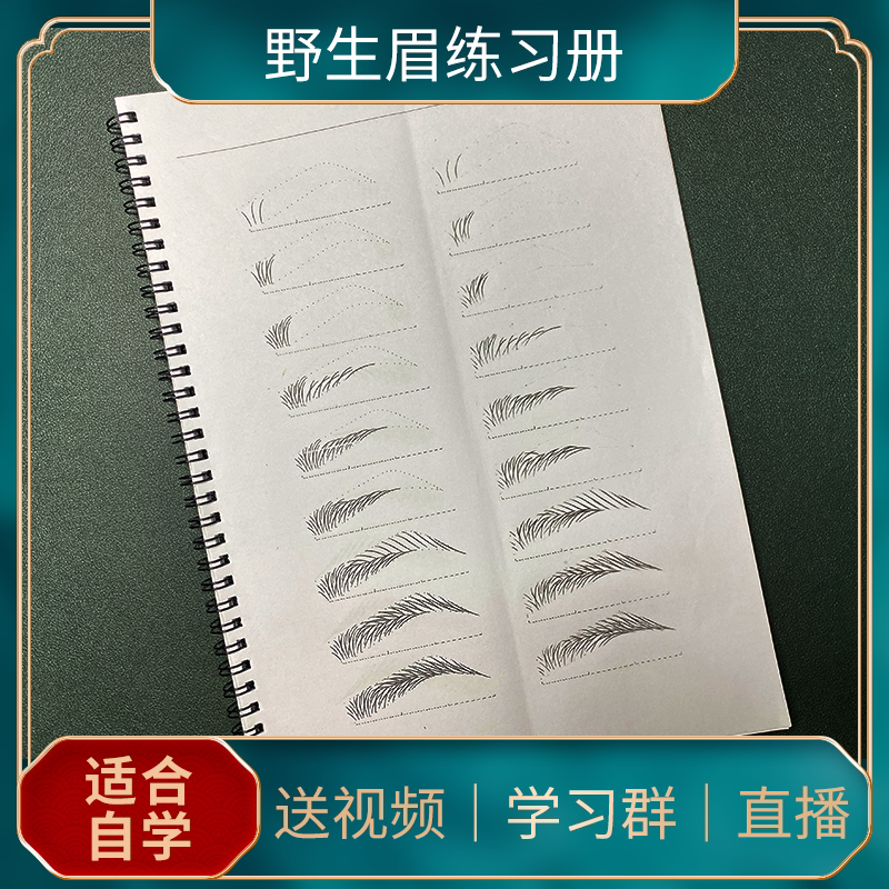 野生眉练习册图纸线条设计教材