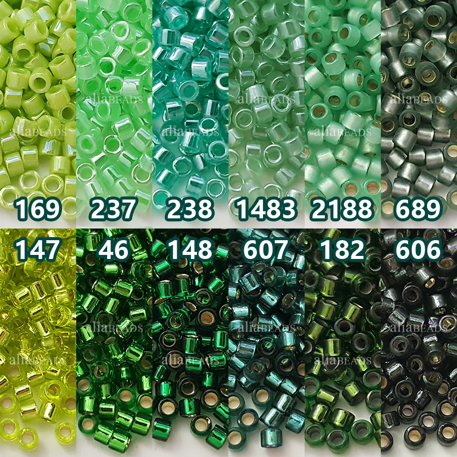 MIYUKIDB古董珠草绿色系套装