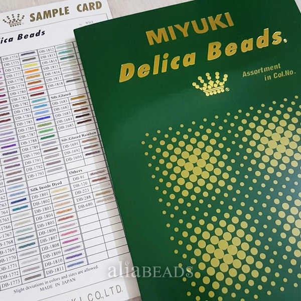 miyuki古董珠色卡~官方绿本 新12张外页 日本原装进口御幸db dbm