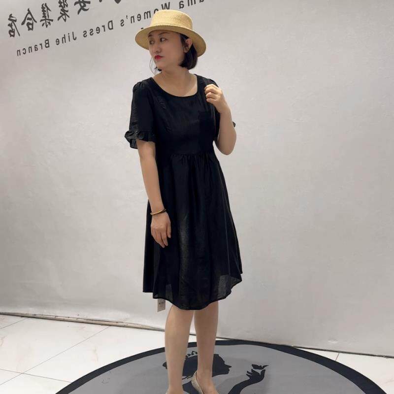 气质女权贵族时尚大码女装2026夏装裙3607洋装显瘦减龄气质裙潮流
