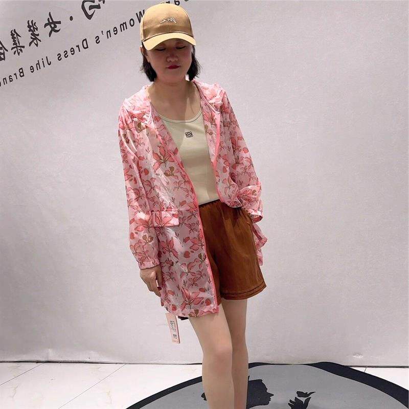 芮娜依莲2026夏季新款一手长防晒衫大码女装加肥显瘦开衫1931