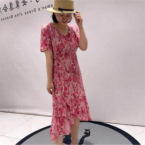 女权贵族夏装裙子31203连衣裙加肥加大码时尚潮流显瘦气质裙子