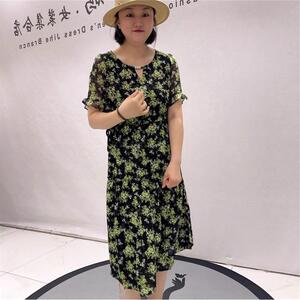 女权贵族时尚大码女装连衣裙2026夏装31185胖妹妹显瘦气质花裙