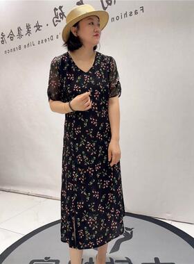芮娜依莲2026夏季新款时尚潮裙5339连衣裙大码女装宽松显瘦气质裙