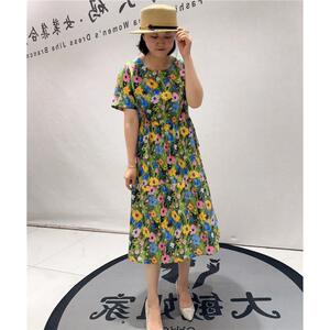 2026年夏季新款欧货连衣裙加大码女装胖妹妹宽松显瘦气质裙9269潮