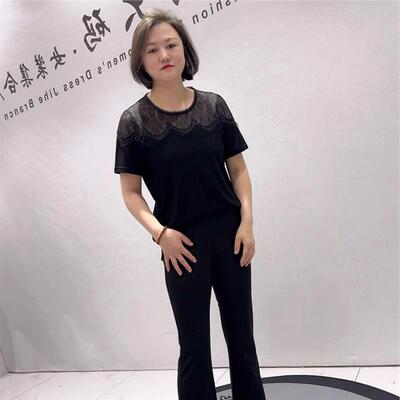 芮娜依莲时尚大码打底衫2026夏装T恤5746醋酸短袖大码女装宽松衫