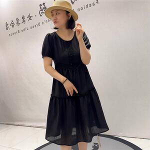 女权贵族时尚大码女装连衣裙2026夏装31193胖妹妹显瘦减龄裙子