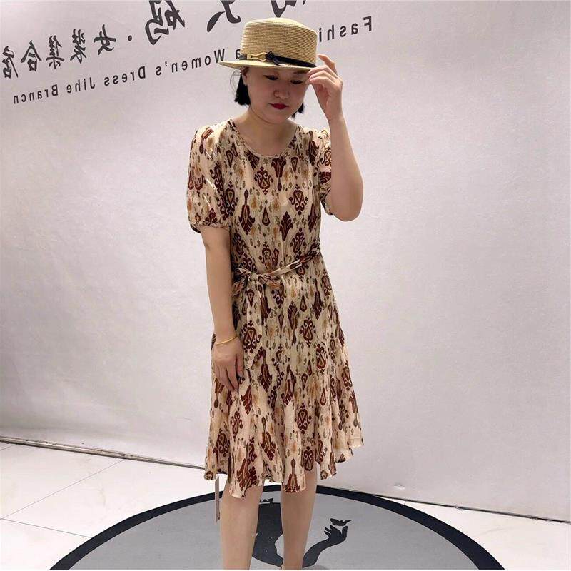 气质女权贵族时尚大码女装2026夏装裙31060洋装显瘦气质裙潮流