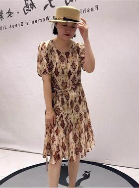 气质女权贵族时尚大码女装2026夏装裙31060洋装显瘦气质裙潮流