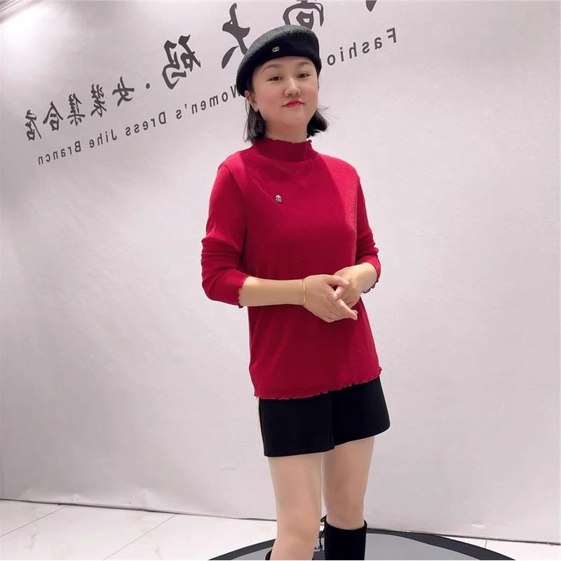 2026春装胖mm上衣T恤加大码女装加肥加大气质衫200斤打底衫5412