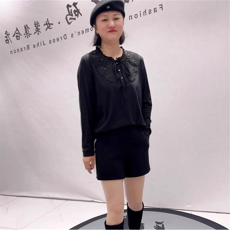 2026春装新款上衣T恤加大码女装加肥加大气质衫200斤打底衫1567