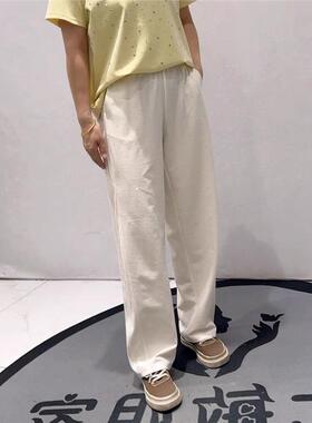 芮娜依莲2026夏季弯刀裤大码女装胖妹妹宽松显瘦休闲裤5972