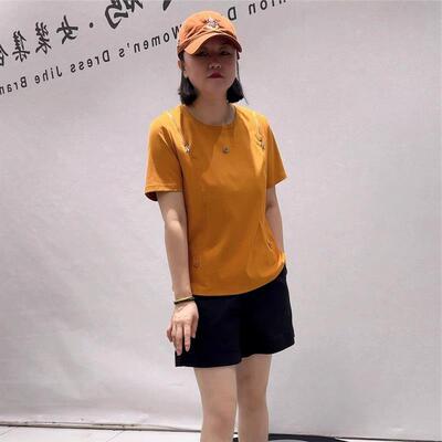 芮娜依莲2026夏装胖mm打底蓝鲸之吻7057短袖T加肥加大码女装半袖
