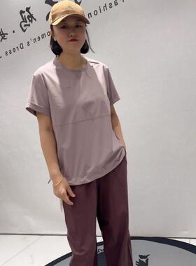 2026夏季T恤打底衫天骄一生水25012短袖大码女装200斤显瘦上衣