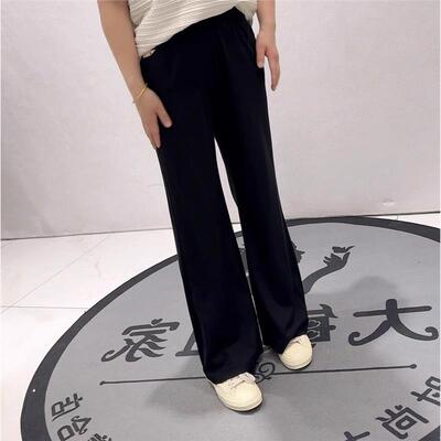 2026夏季新款蓝鲸之吻2147女裤大码女装拖地裤女胖mm加肥加大裤子