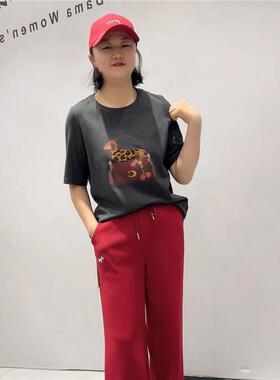 女权贵族2026年货初春大码T恤短袖T恤加肥加大胖mm气质打底1519