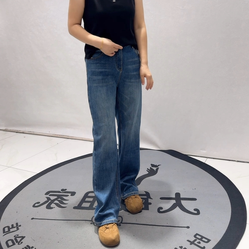 2026新款秋冬胖mm裤子89021柏菲蒂拉绒牛仔裤大码女装显瘦女裤子
