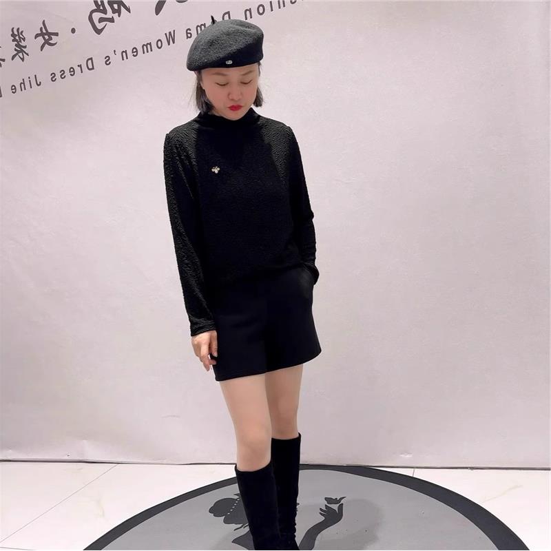 2026春装新款上衣T恤加大码女装加肥加大气质衫200斤打底衫1369