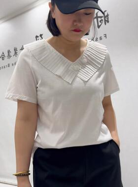 女权贵族时尚潮流T恤2026夏装3982气质短袖大码女装200斤显瘦上衣