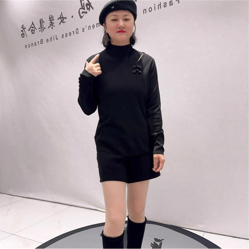 2026春季新款芮娜依莲加大码女装加肥加大气质衫200斤T恤衫1316年