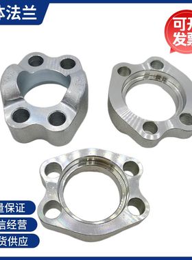 SAE整体法兰夹碳钢液压泵高压油管接头连接VF法兰轻重型FS/FL24W