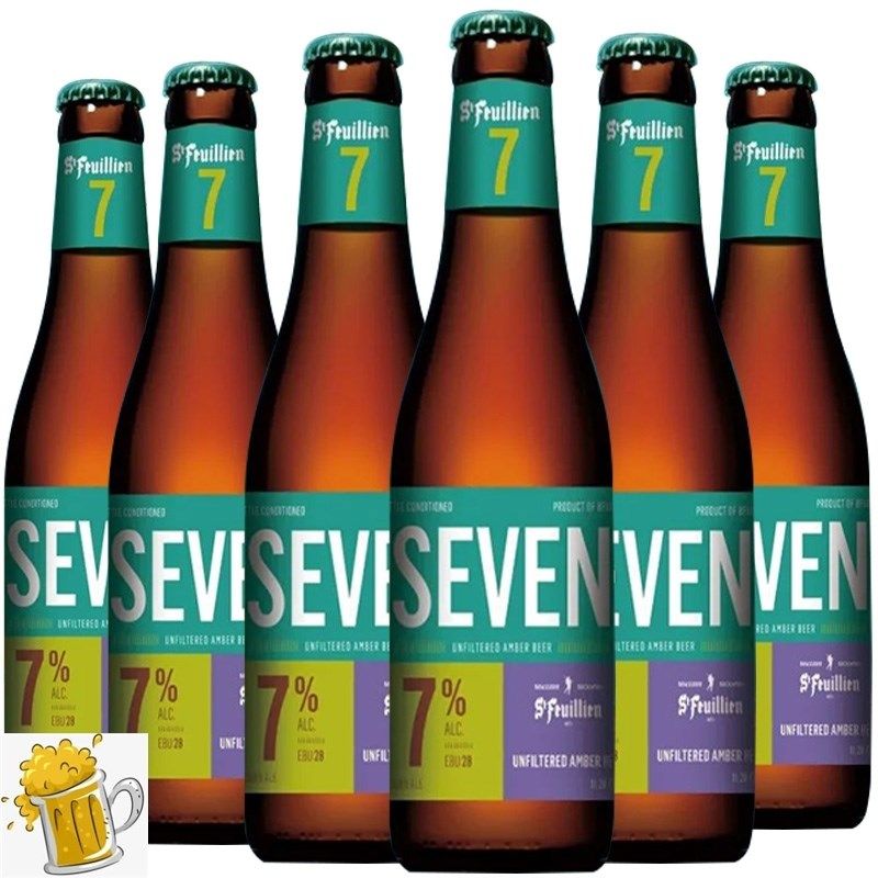 精品圣弗洋7号啤酒330ml*6瓶精酿啤酒比利时进口