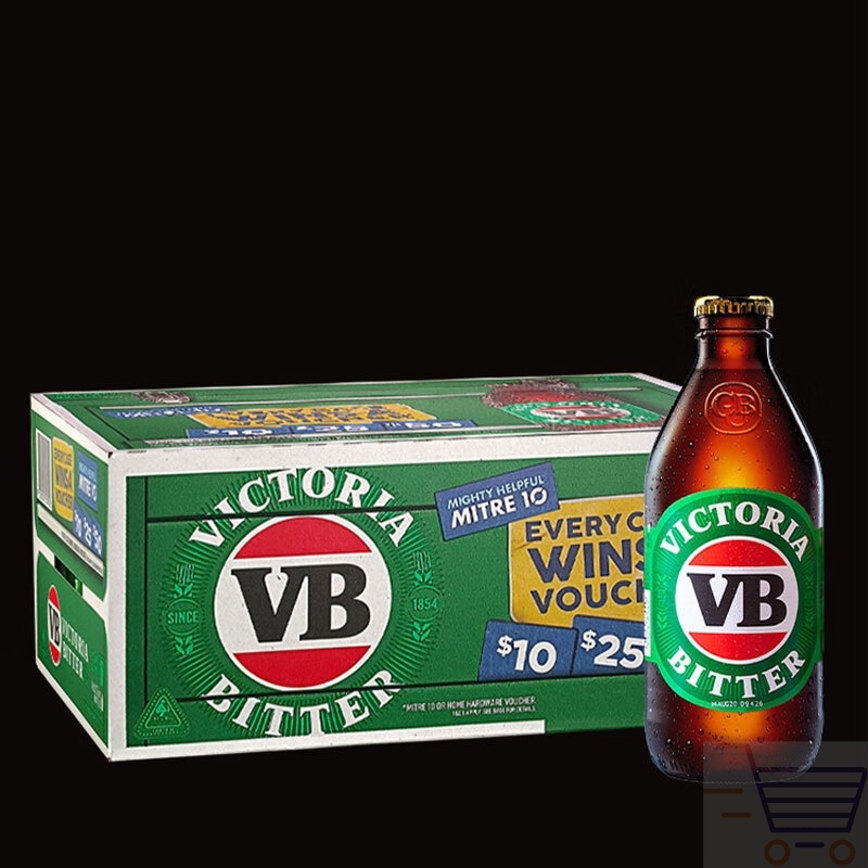 VB维多利亚Victoria Bitter VB苦啤酒精酿拉格烧烤375mlx24瓶整箱