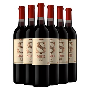 张裕红酒 星盾 海岸葡园赤霞珠S103 干红 葡萄酒 750ml*6瓶整箱装