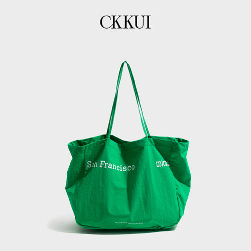 CKKUI热巴同款多巴胺帆布包包