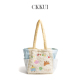 小CKKUI刺绣小狗手提包2025秋冬新款 绗缝托特包大容量手提单肩包