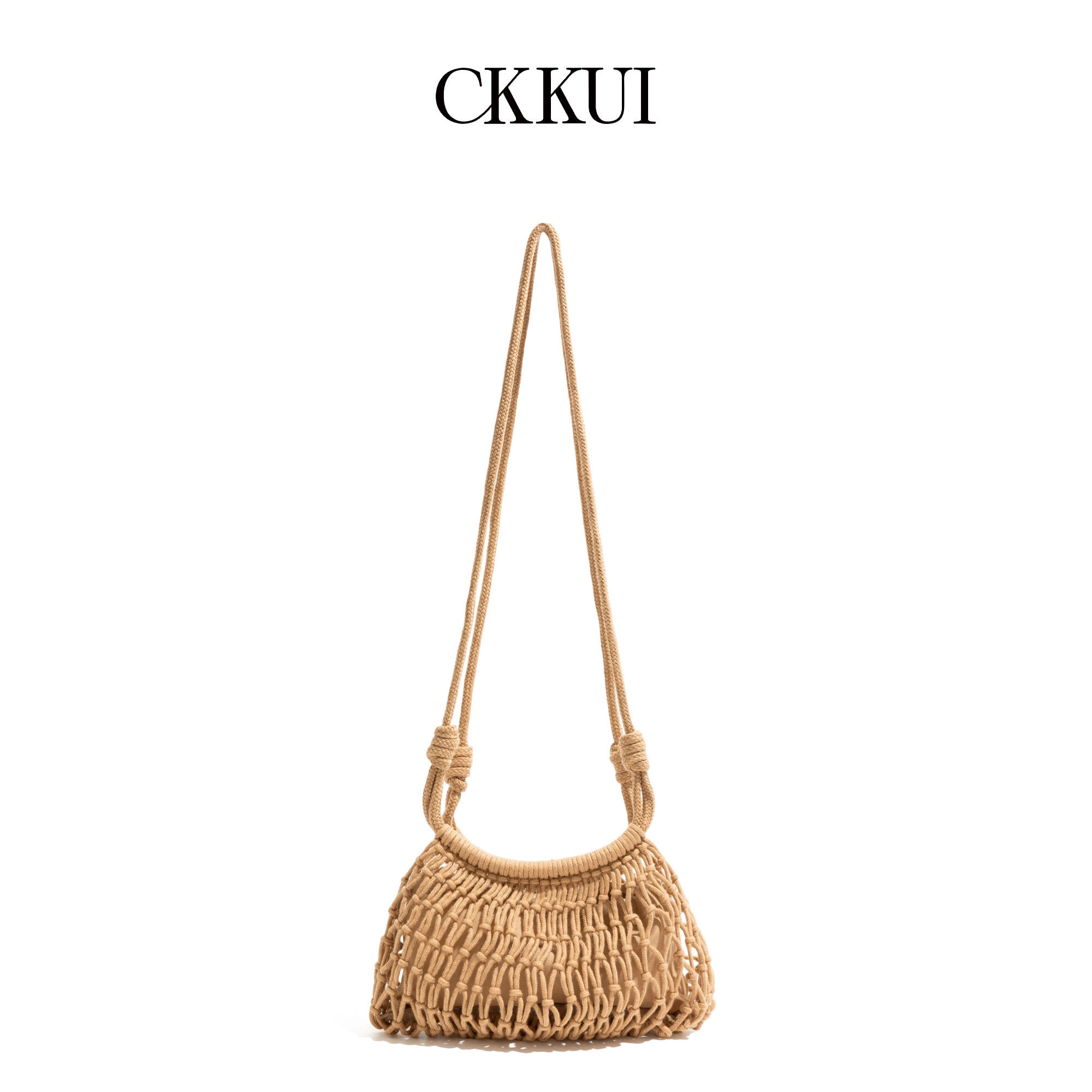 CKKUI夏日慵懒风编织镂空包海边