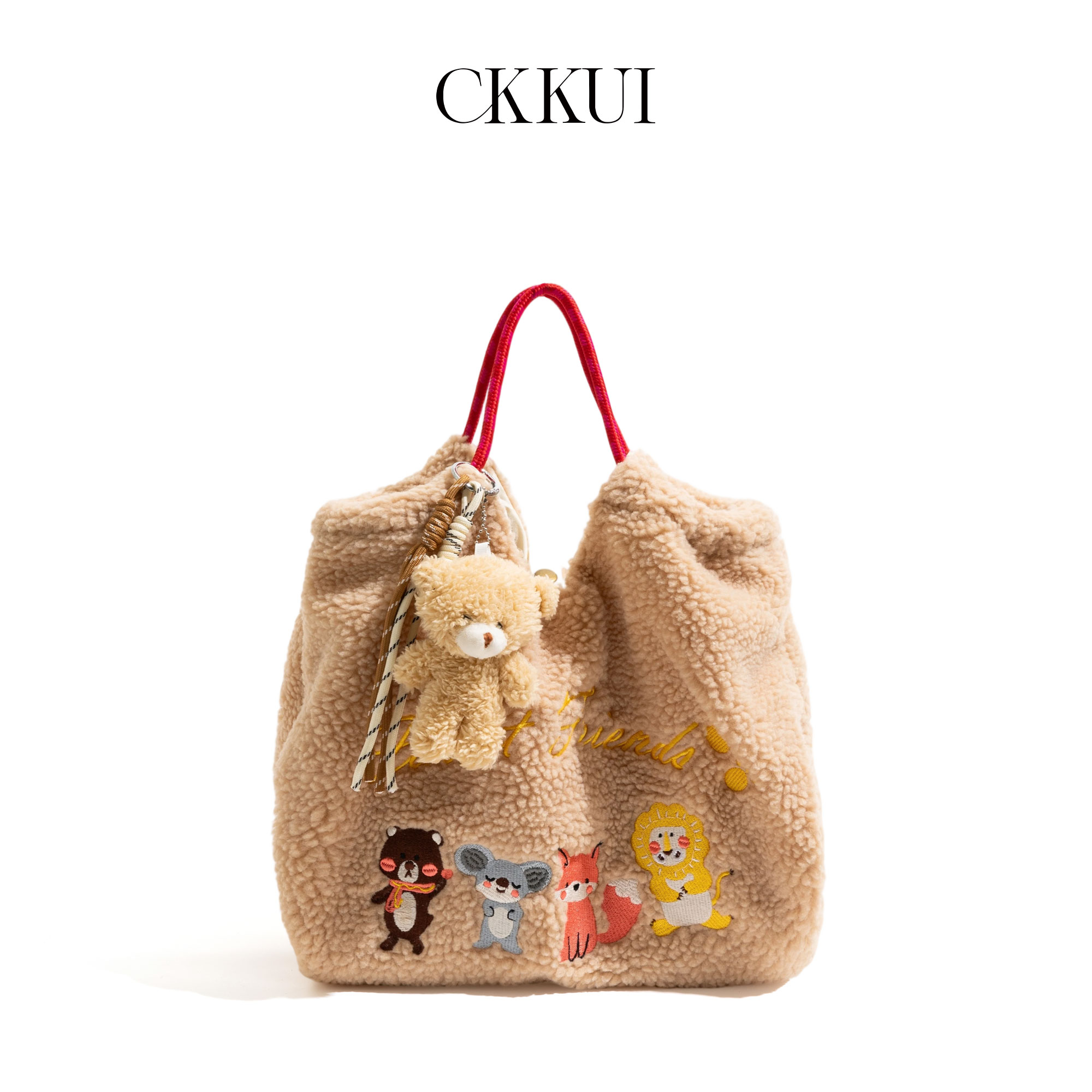 CKKUI韩系卡通刺绣包包2025冬季