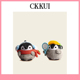 CKKUI 可爱点赞鹅包包挂件女生毛绒公仔书包挂饰小玩偶小众钥匙扣
