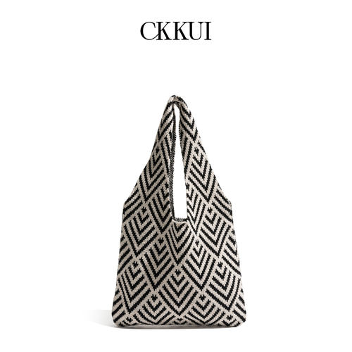 CKKUI钟楚曦同款针织包包女式