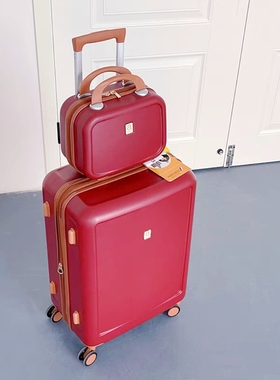 出口日本行李箱20寸登机箱结婚陪嫁拉杆箱24寸红色旅行箱26寸托运